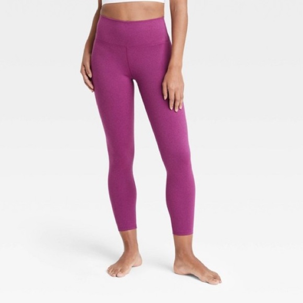 All In Motion Heather 7/8 Legging Heathered Purple NEW